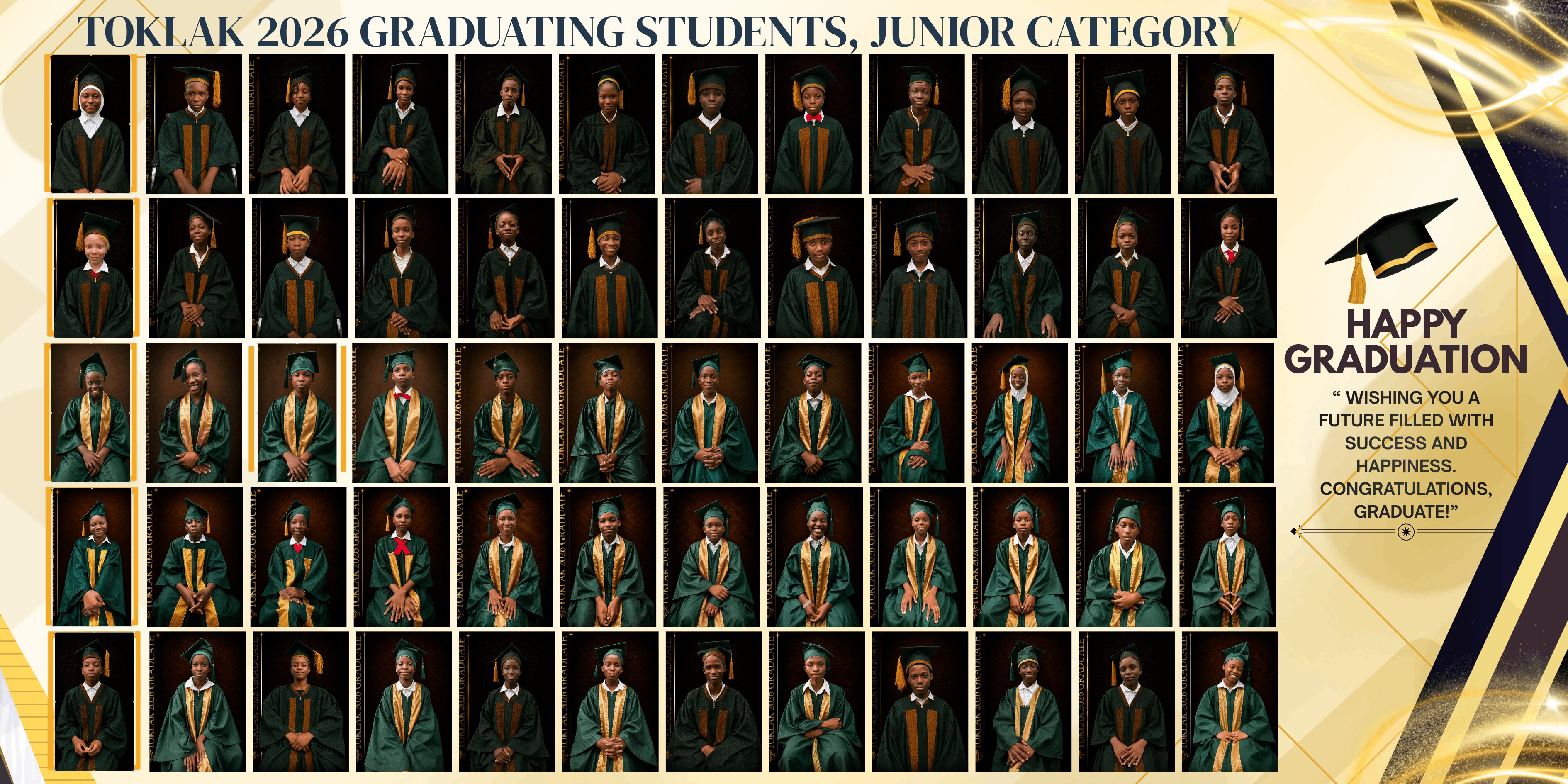 MEET OUR GRADUATES, OUTGOING SET OF 2026, JUNIOR CATEGORY